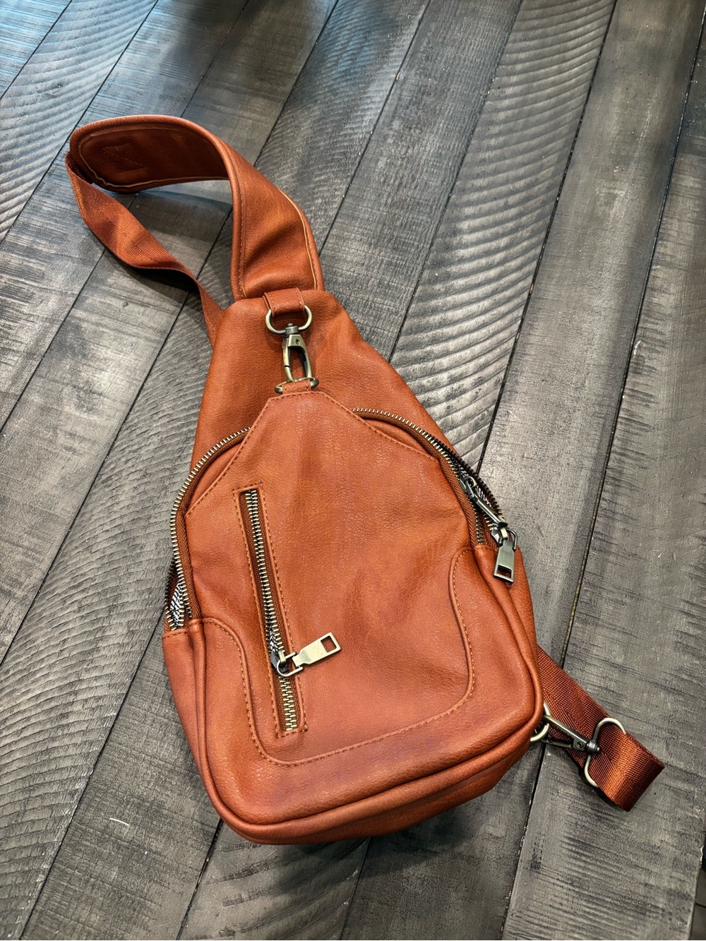 Tan Sling Bag - Classic Crossbody